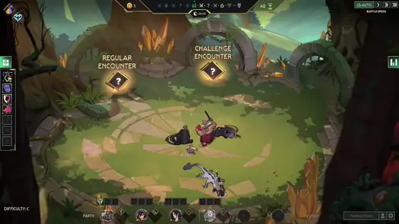 Loop of Guildrun hero roster in combat